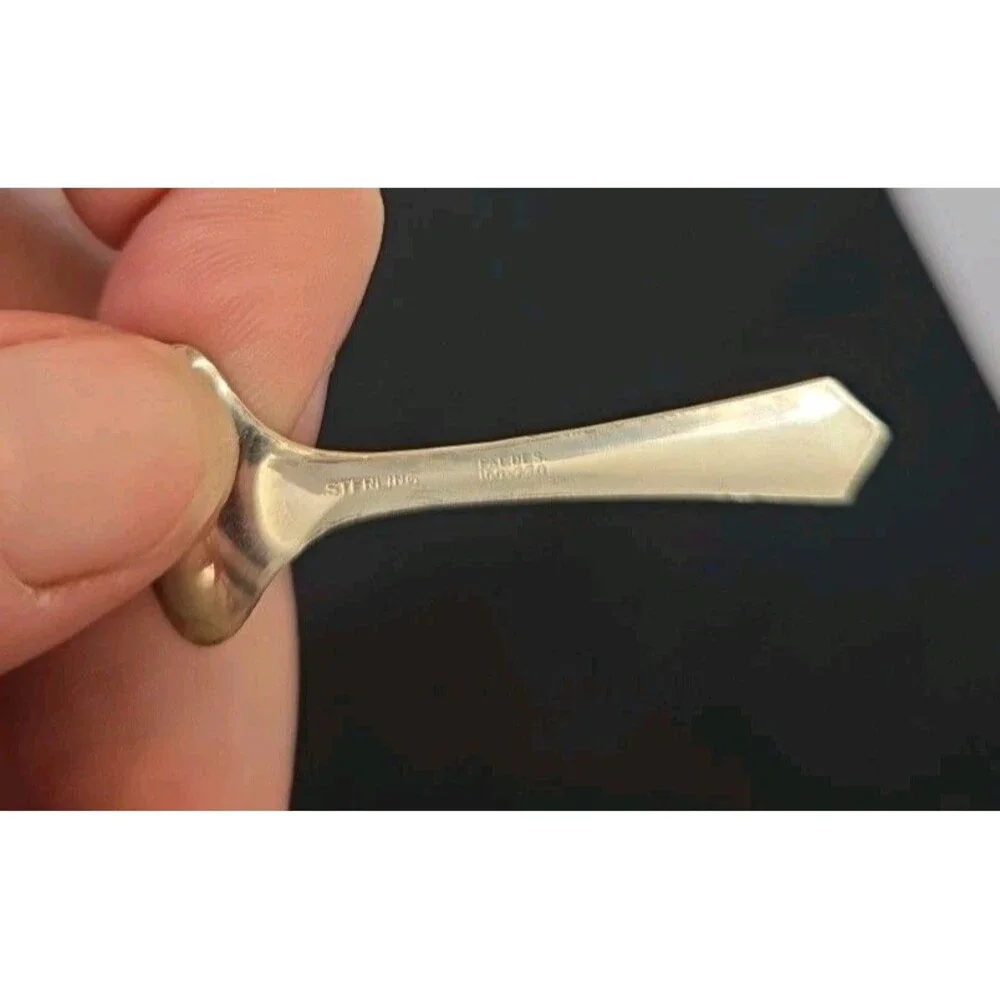 Sterling Silver Antique Makeup Powder Ladle Circa 1930s Used To Fill Compact NWB